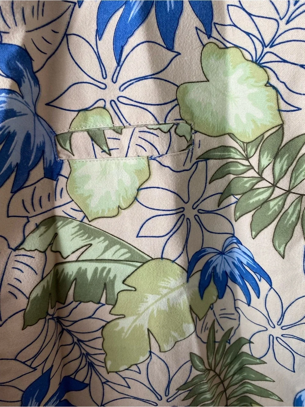 Vintage Speculation Floral Blouse M Tropical Botanical Button Down Shirt Resort